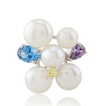 Clustered Pearl 925 Silver Ring - Diavo Jewels