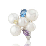 Clustered Pearl 925 Silver Ring - Diavo Jewels