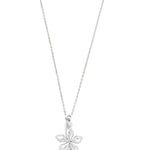 Petite Floral Silver Necklace - Diavo Jewels