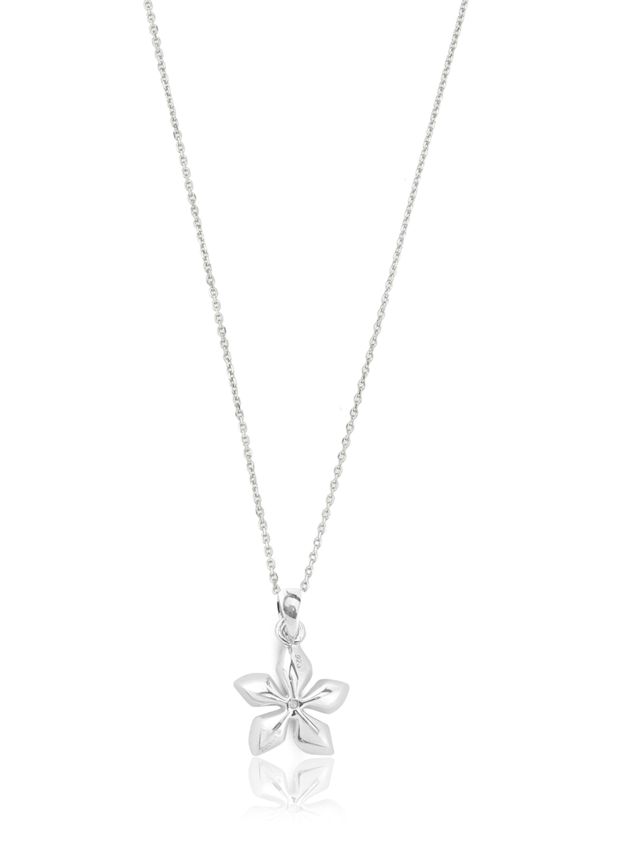 Petite Floral Silver Necklace - Diavo Jewels