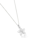 Petite Floral Silver Necklace - Diavo Jewels