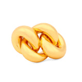 Sterling Silver Gold Plated Knot Ring - Diavo Jewels