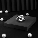 Sterling Silver Knot Design Ring - Diavo Jewels