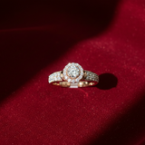 Diamond Radiant Halo Solitaire Band