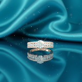 Marquise-Center Pave Eternity Diamond Band