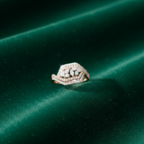 Marquise Infinity Shield Diamond Ring