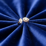 Diamond Pear Radiance Bypass Ring
