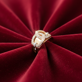 Interlocking Radiance Dome Diamond Ring