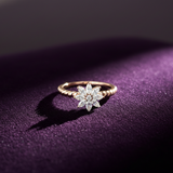 Diamond Starburst Twisted Solitaire