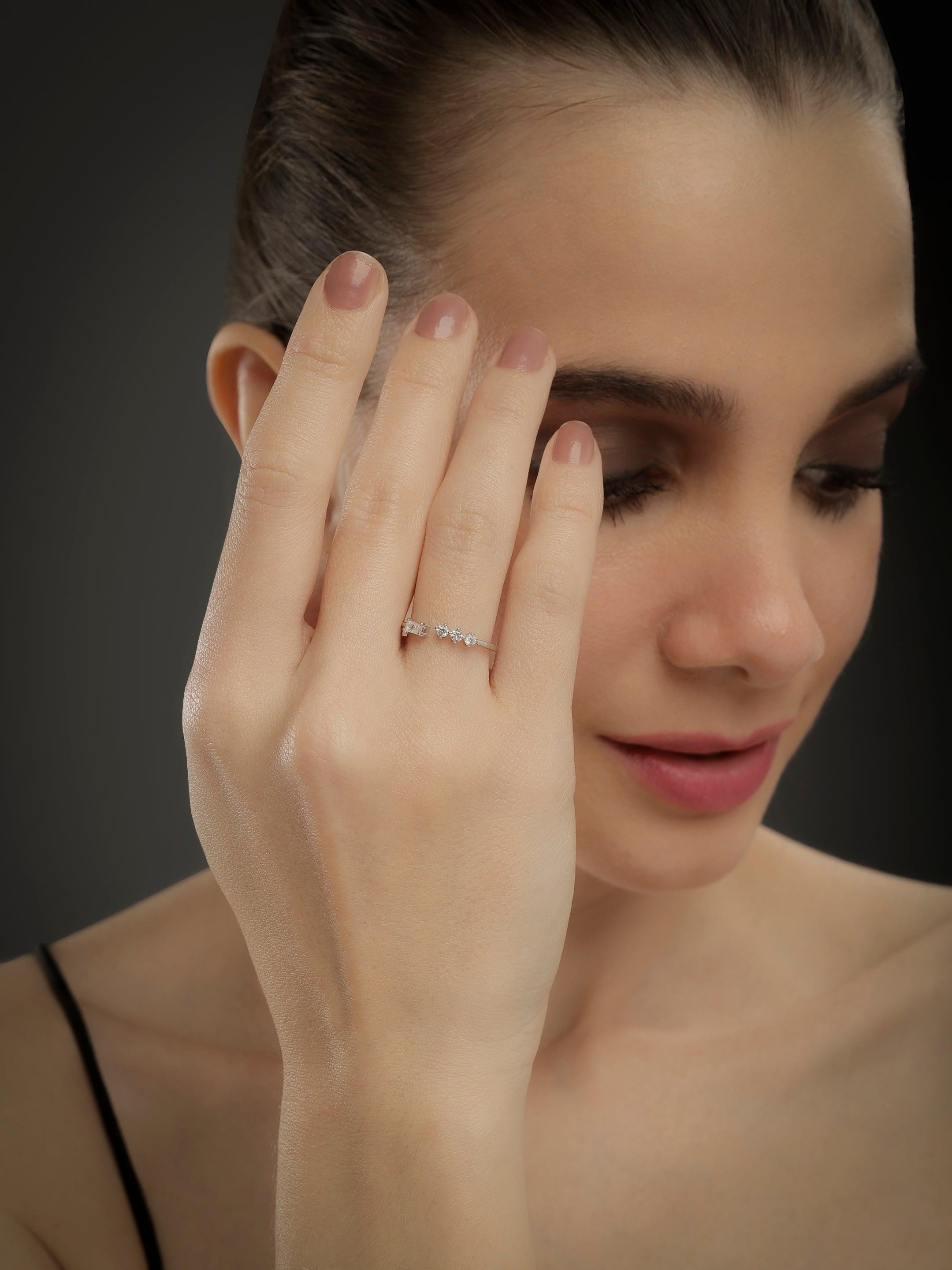 The Valentina Sterling Silver Ring - Diavo Jewels