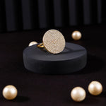 Dazzling Diva Gold Plated Silver Ring - Diavo Jewels