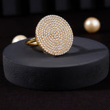 Dazzling Diva Gold Plated Silver Ring - Diavo Jewels