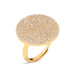 Dazzling Diva Gold Plated Silver Ring - Diavo Jewels