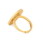 Dazzling Diva Gold Plated Silver Ring - Diavo Jewels