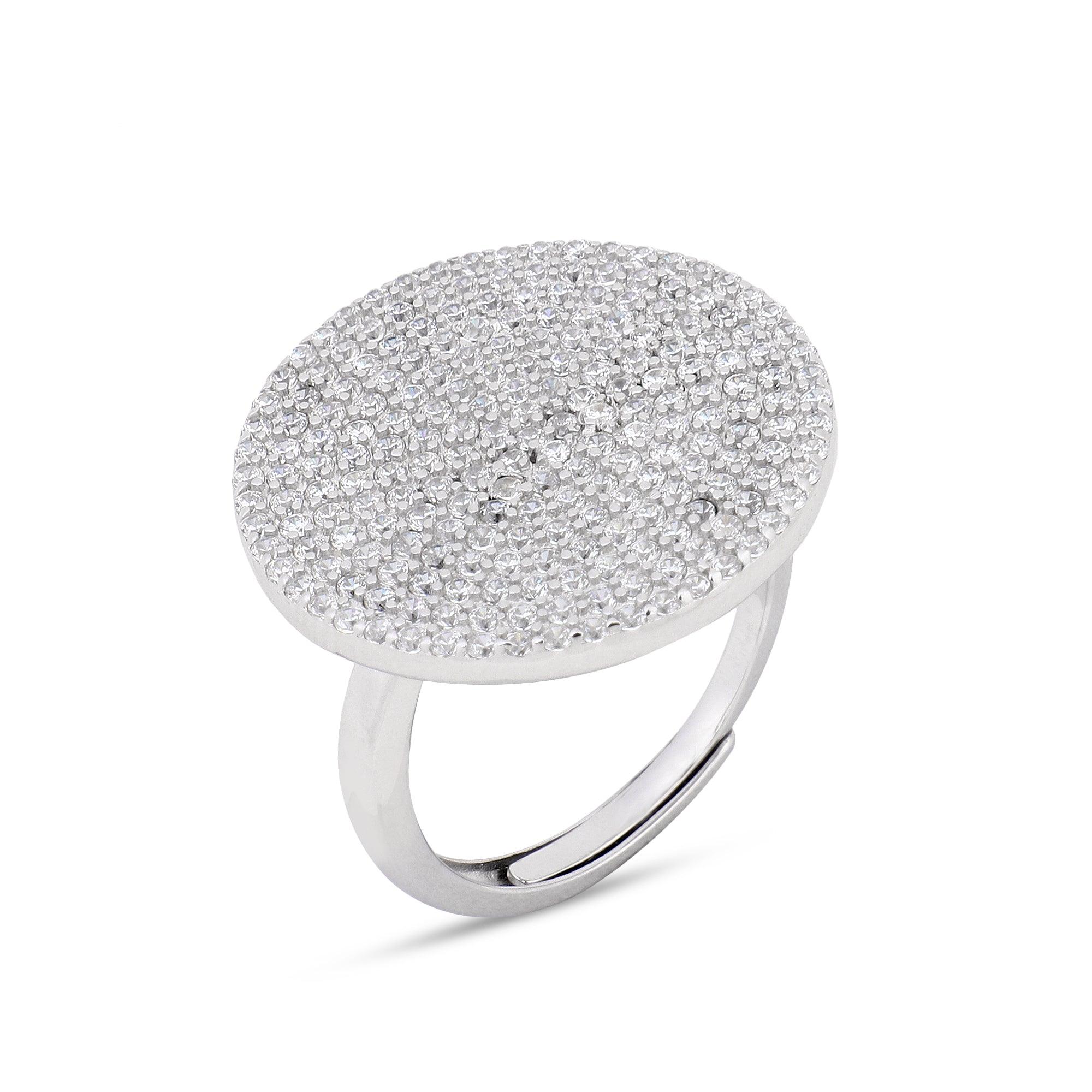 Circle of Glamour Sterling Silver Ring - Diavo Jewels