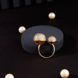 Dazzle Sonata Gold Plated Silver Ring - Diavo Jewels