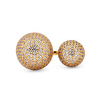 Dazzle Sonata Gold Plated Silver Ring - Diavo Jewels