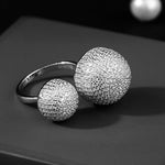 Diavo Disco Duo 925 Silver Ring - Diavo Jewels