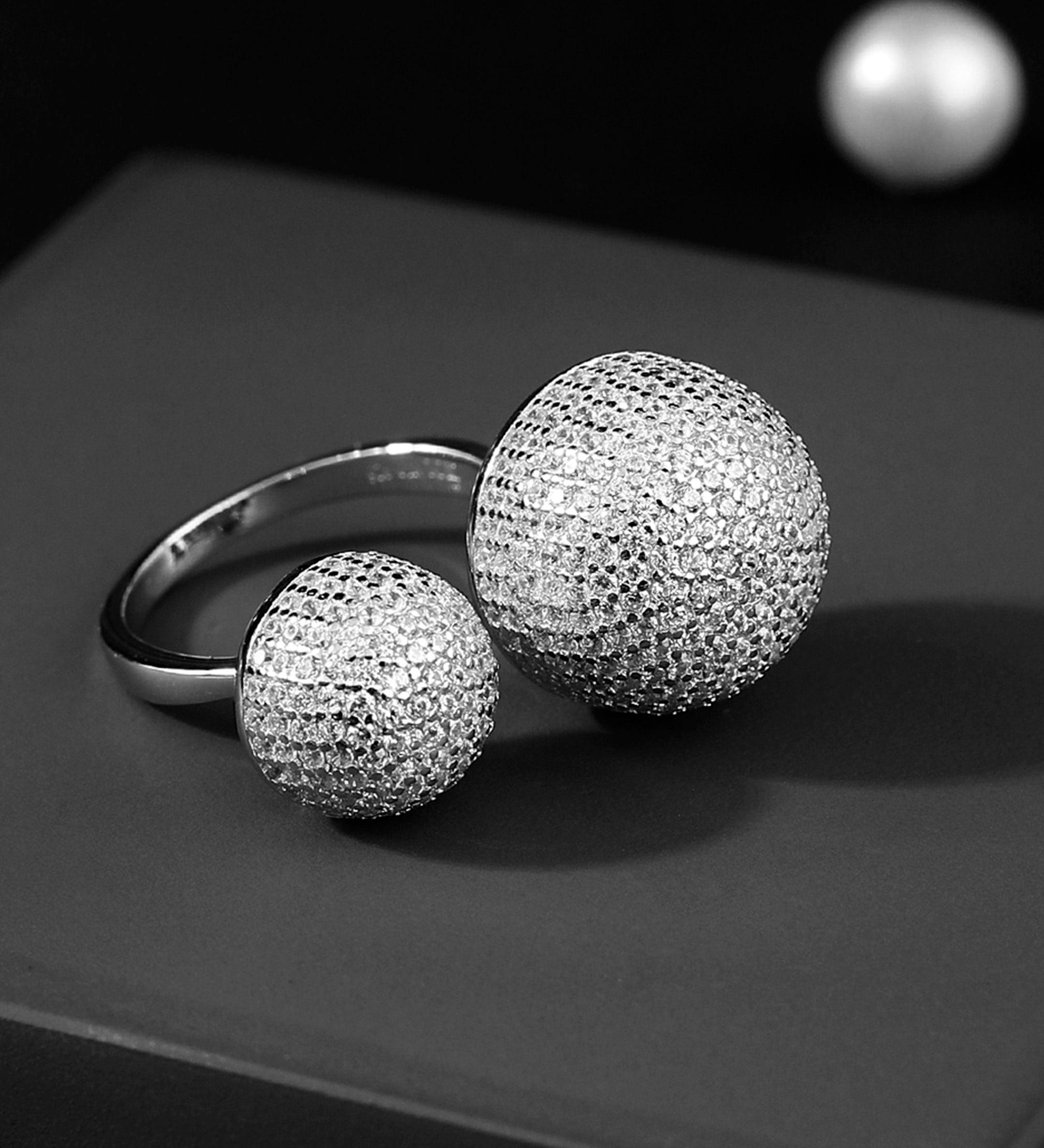 Diavo Disco Duo 925 Silver Ring - Diavo Jewels