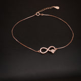 Infini L'amour Silver Anklet