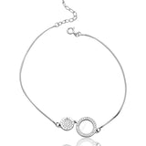 Medley Duo Disc Silver Anklet