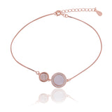 Dualistic Mirror Glow Silver Anklet