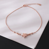 Elysia Estelle Rose Gold Plated Silver Anklet