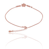 Elysia Estelle Rose Gold Plated Silver Anklet