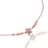 Elysia Estelle Rose Gold Plated Silver Anklet