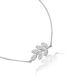 Glittering Path of Frond Silver Anklet