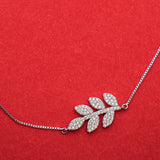 Glittering Path of Frond Silver Anklet