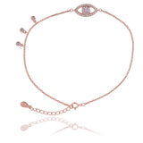 Elara Oculis Silver Anklet