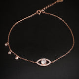 Elara Oculis Silver Anklet