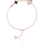 Whimsy T-Bar Charm Silver Anklet