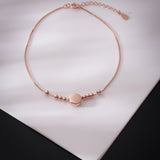 Dreamt Bellezza Blush Silver Anklet