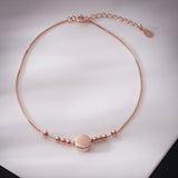 Dreamt Bellezza Blush Silver Anklet