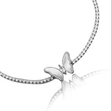 Wings of Wonder Butterfly Silver Anklet