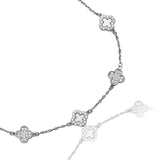 The Leilani Clover Silver Anklet