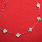 The Leilani Clover Silver Anklet