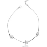 Whimsy Sylvaine Bloom Silver Anklet