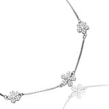 Whimsy Sylvaine Bloom Silver Anklet