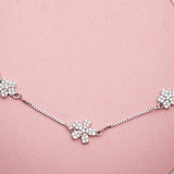 Whimsy Sylvaine Bloom Silver Anklet