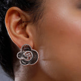 Ravishing Fleur-de-Nuit Earrings - Diavo Jewels