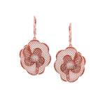 Boho Floral Filigree Silver Earrings