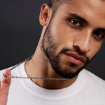 Gilded Armor Two Tone Men's Silver Chain - Diavo Jewels