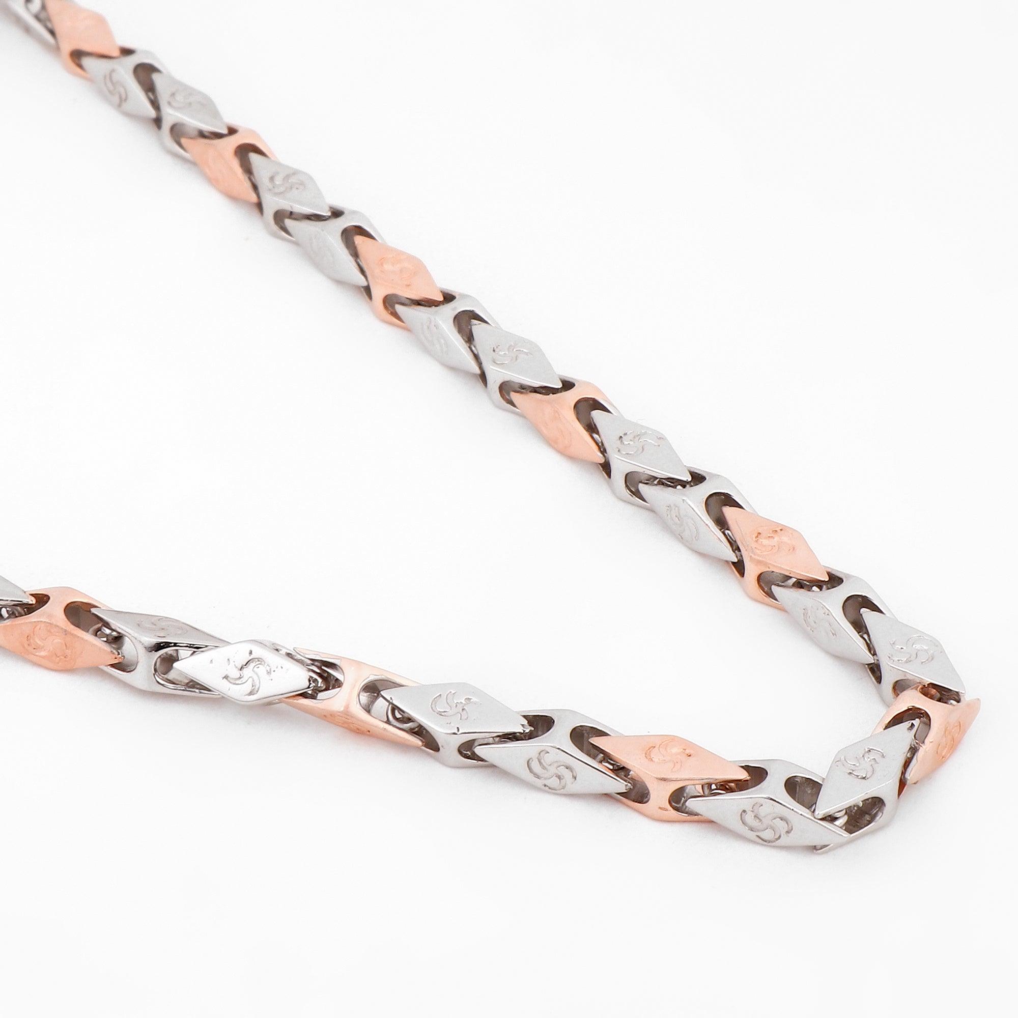 Aurelian Kite Two Tone Men's Silver Chain - Diavo Jewels