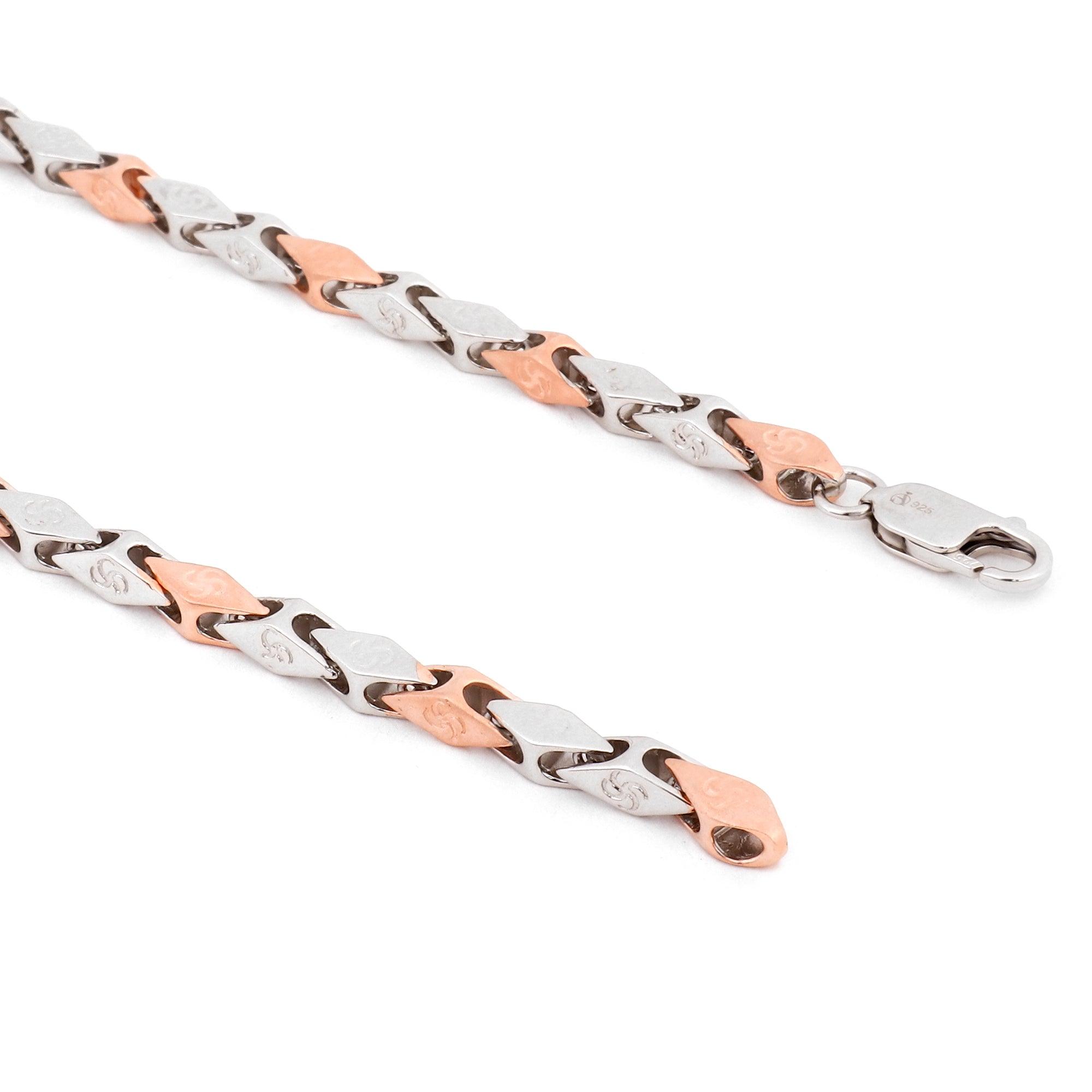 Aurelian Kite Two Tone Men's Silver Chain - Diavo Jewels