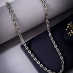 Pinnacle Prestige Rhodium Plated Men's Silver Chain - Diavo Jewels