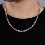 Pinnacle Prestige Rhodium Plated Men's Silver Chain - Diavo Jewels