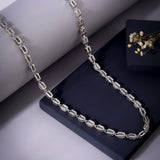 Pinnacle Prestige Rhodium Plated Men's Silver Chain - Diavo Jewels